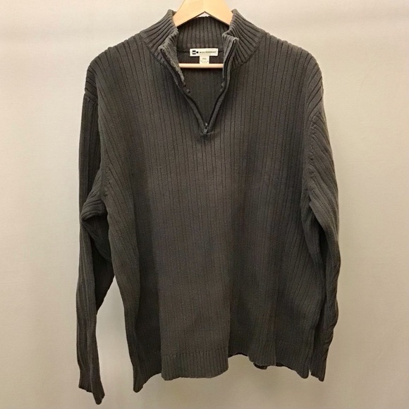 Wilke-Rodriguez XXL 100% Cotton Sweater Olive Army Green Color Pullover Zip - Picture 4 of 9